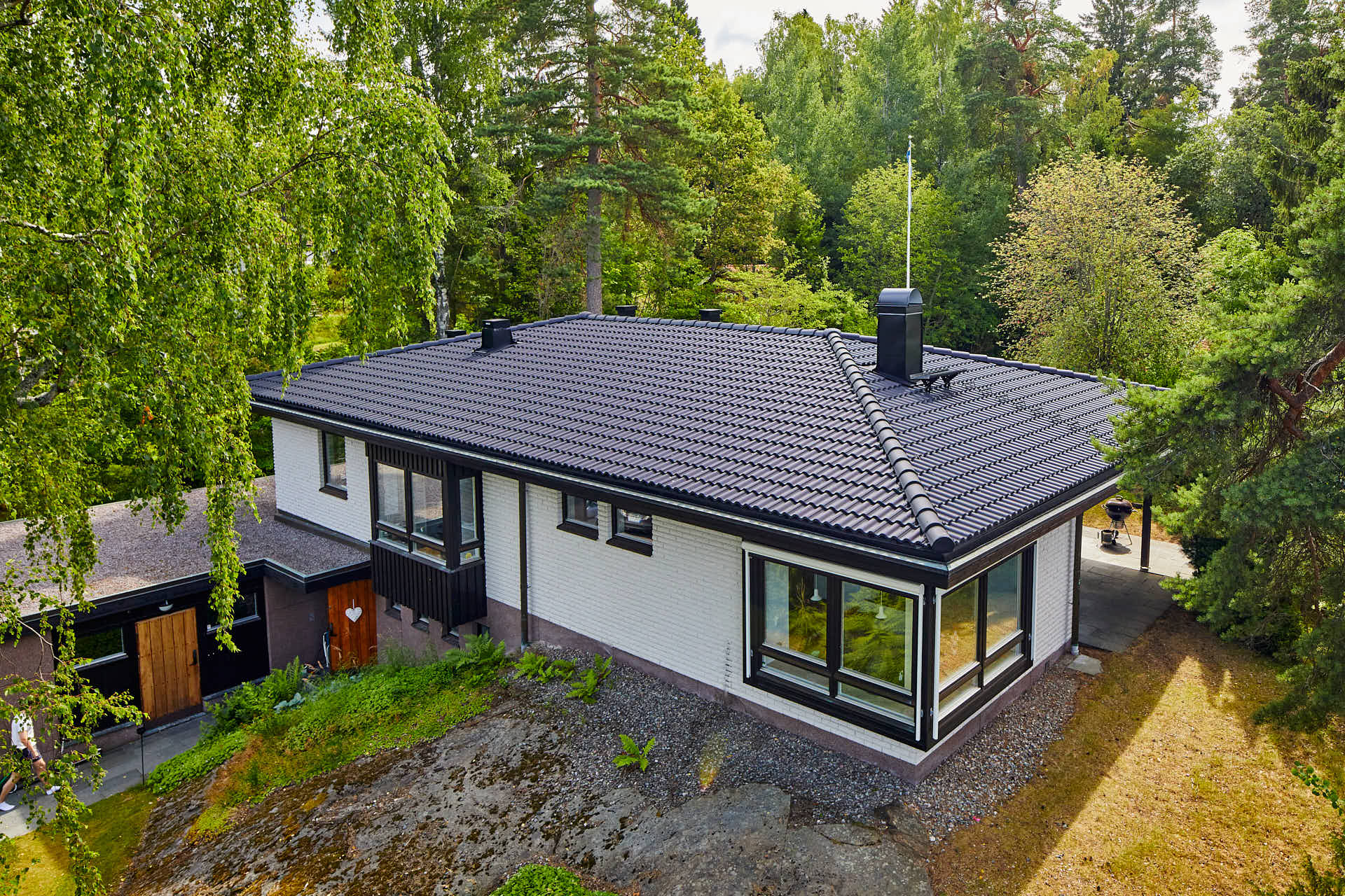 Fotomast villa persudde tyreso. Foto Martin Ekwall