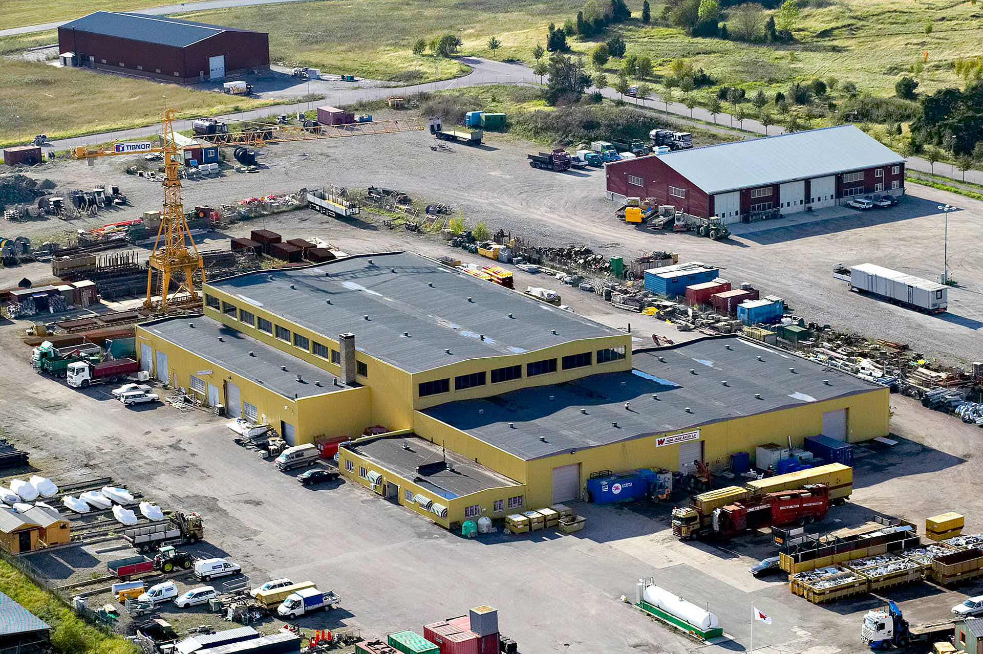 Wiklunds bro flygfoto ostsida. Foto Martin Ekwall